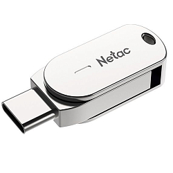 USB 16GB NETAC U785C Dual, USB + TypeC, серебро 3.0