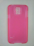 Задняя накладка FASHION Case для Samsung GT-I9600/SM-G900F Galaxy S V, в техпаке (прозрачная малиновая)
