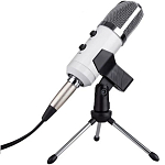 Микрофон конденсаторный BM750 Белый + серебристый