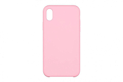 Задняя накладка SILICONE CASE для iPhone XR розовая