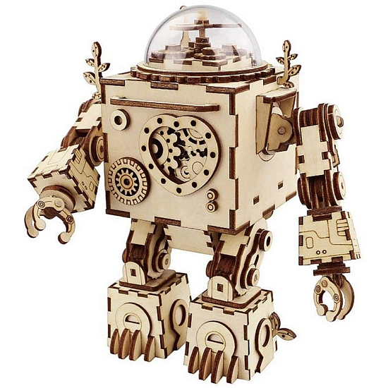 Конструктор музыкальная шкатулка Robotime Стимпанк Робот Orpheus