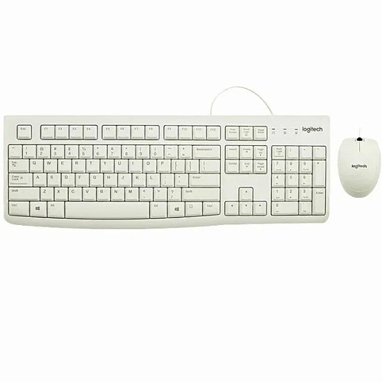 Клавиатура+мышь LOGITECH MK120 белый