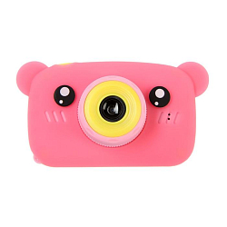 Фотоаппарат детский Childrens Fun Camera Медвежонок , розовый