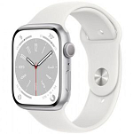 Часы Apple Watch Series 8 GPS, 41 мм, (MP6L3) Silver, Sport Band (LL)