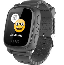 Умные часы ELARI KidPhone 2 (черные) (Уценка)
