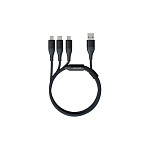 Кабель USB <--> Lightning /Type-C/microUSB XIAOMI  1.2м (DW2 Dark Grey) темно-серый