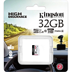 MicroSD 32GB Kingston Class 10 Canvas Select High Endurance UHS-I A1 V30 U1 (95 Mb/s) без адаптера