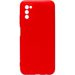 Задняя накладка AKSS для Samsung Galaxy A03S 4G, красный