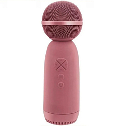 Микрофон БП Караоке AMFOX AM-MIC70 розовый (Уценка)