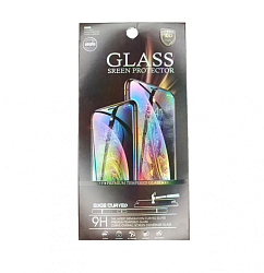 Противоударное стекло 3D NONAME для Samsung M51 черное, полный клей в техпаке