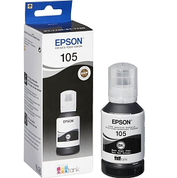 Чернила Epson 105BK C13T00Q140 черный (8000стр.) (140мл) для Epson L7160/7180