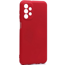 Задняя накладка SILICONE COVER Soft touch для Samsung Galaxy A23 красный