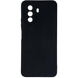 Задняя накладка ZIBELINO Soft Matte для Huawei Nova Y70 4G (черный) с микрофиброй