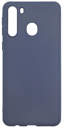 Задняя накладка ZIBELINO Soft Matte для Samsung Galaxy A21 синий