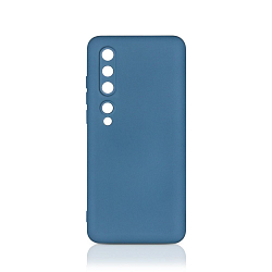 Силиконовый чехол DF для Xiaomi Mi 10 синий (xiOriginal-07)