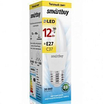 Лампа светодиодная SMARTBUY C37 12W/3000K/E27 (теплый свет)