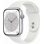 Часы Apple Watch Series 8 GPS, 45 мм, (MP6N3) Silver, Sport Band (LL)