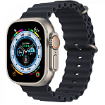 Часы Apple Watch Ultra GPS + Cellular 49mm (MQFK3) Titanium Case with Midnight Ocean Band (Чёрный)