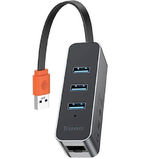 USB-Хаб BASEUS 3 USB 3.0 + RJ45 (CAHUB-AHOG)