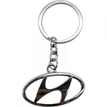 Брелок для ключей "Hyundai" в металлической оправе
