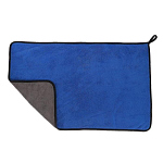Салфетка для автомобиля CARTAGE микрофибра, 350 г/м², 40×60 cм, сине-серая   5179749