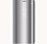 Чехол футляр-книга FAISON для SAMSUNG Galaxy S8, MIRROR, серебряный