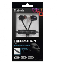 Гарнитура-Bluetooth DEFENDER FreeMotion B655 черная