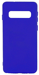 Задняя накладка XIVI для SAMSUNG Galaxy S10, SC, матовая, №47, синий