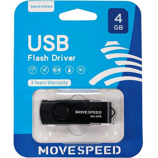 USB  4Gb Move Speed M2 чёрный