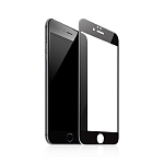 Противоударное стекло 10D NONAME для iPhone 6/6S матовое, черное, в техпаке