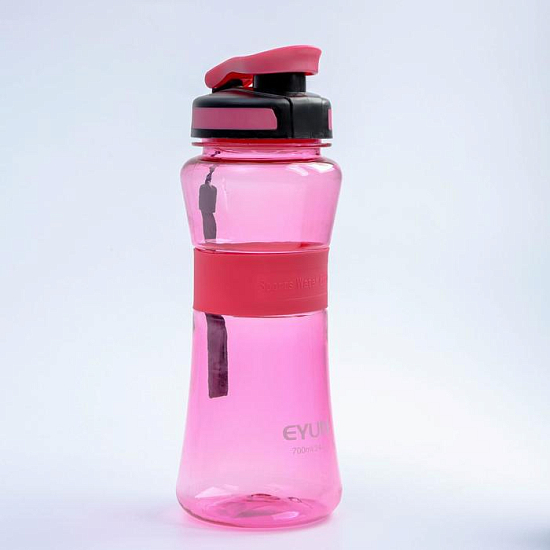 Бутылка 700 мл, 23 х 8 см,розовая 3537776