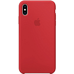Силиконовый чехол SILICONE CASE для iPhone XS Max Red (PRODUCT) (c LOGO)