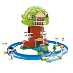 Игровой набор QI YUE "Железная дорога: Большое дерево" (73,5х53х70 см, 38 дет., подвиж. поезд, звук, свет, аксесс.)