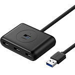 USB-Хаб UGREEN 4USB 3.0, 1 м, черный (20291)
