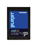 Накопитель SSD 2.5" 480Gb Patriot Burst, SATA-III, R/W - 560/540 MB/s, 2.5", TLC 3D