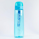 Бутылка для воды Enjoy sports, 800 мл, клик, на ремешке, голубой  8х26 см 7358464