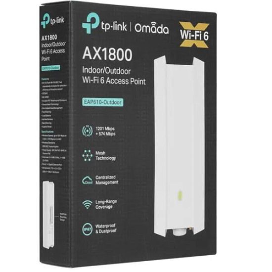 Точка доступа TP-LINK EAP610-Outdoor AX1800 Indoor/Outdoor Dual-Band Wi-Fi 6 Access Point