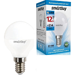 Лампа светодиодная SMARTBUY P45 12W/6000K/E14 (холодный свет) (1/10)