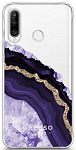 Задняя накладка GRESSO для Huawei Mate 30 Lite. Коллекция "Drama Queen". Модель "Ultraviolet Agate".