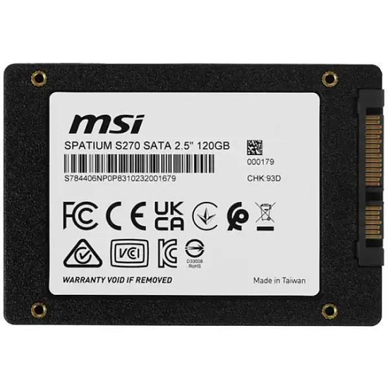 Накопитель SSD 2.5" 120Gb MSI S270