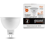 Лампа светодиодная GAUSS Elementary MR16 9W/3000K/GU5.3
