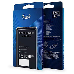 Противоударное стекло CASSEDY для iPhone X/XS черное, полный клей
