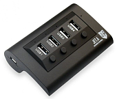 USB-хаб JET.A JA-UH15, чёрный, 4 порта