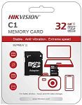 Micro SD 16Gb Hikvision HS-TF-C1(STD) (90/12MB/s) с адаптером SD