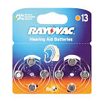 Элемент питания RAYOVAC ZA13 BL-6 Extra Zinc Air 1.45V (6/60/600)