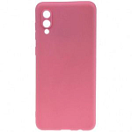 Задняя накладка ZIBELINO Soft Matte для Samsung Galaxy A02 розовый