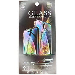Противоударное стекло 3D NONAME для Samsung M31S черное, полный клей в техпаке