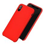 Силиконовый чехол HOCO для iPhone XS MAX, Pure, матовый, красный