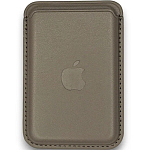 Кошелек для карт MagSafe Silicone Wallet для Apple iPhone Титан
