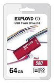 USB 64Gb Exployd 580 красный